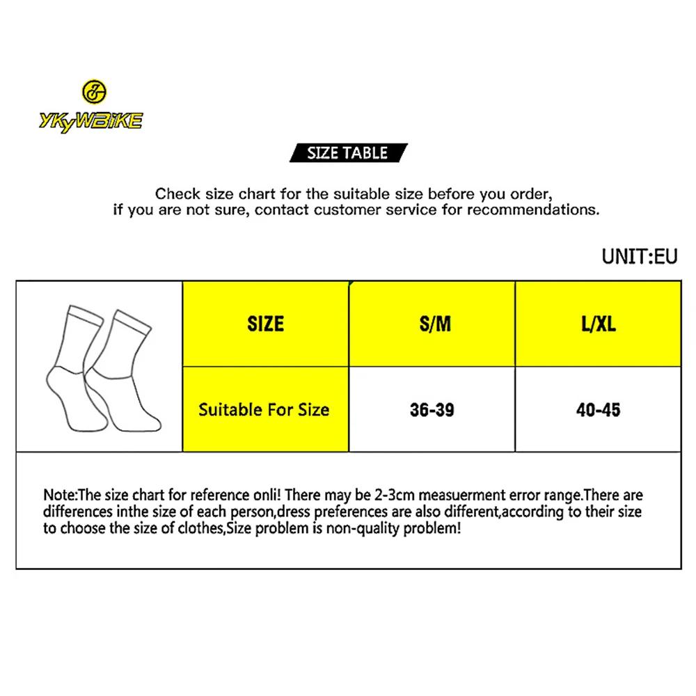 YKYWBIKE Lot de 5 paires de chaussettes de cyclisme sportives professionnelles respirantes pour homm