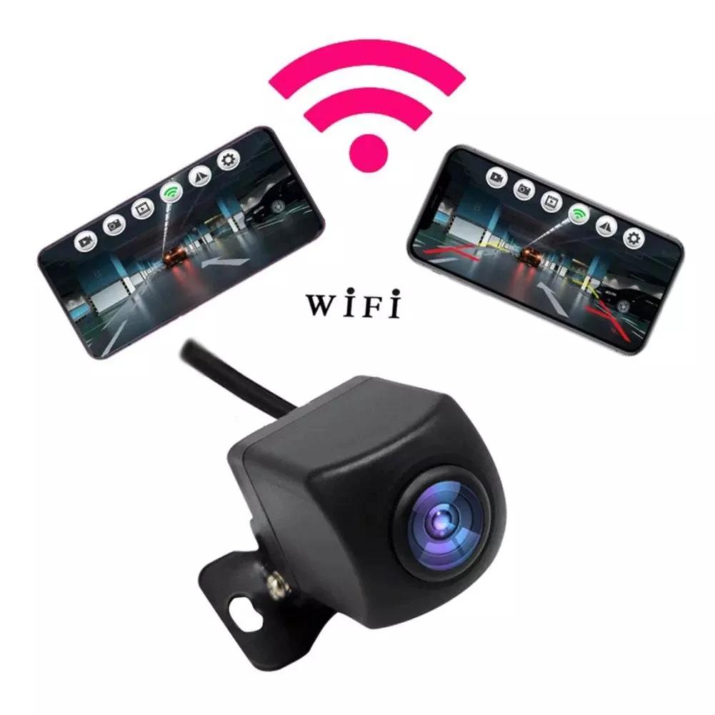 Caméra de recul de voiture WiFi professionnelle, caméra de vue arrière HD, sauvegarde, caméras avant