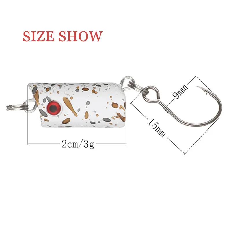 2 cm 3g petit VIB leurre de pêche artificiel Wobbler Mini dur popper appâts nageur truite bar faux a