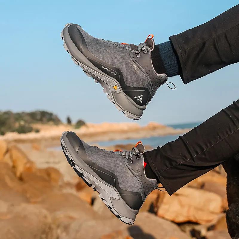 Chaussures randonnée HUMTTO hommes femmes - Bottes escalade camping chasse trekking montagne neige
