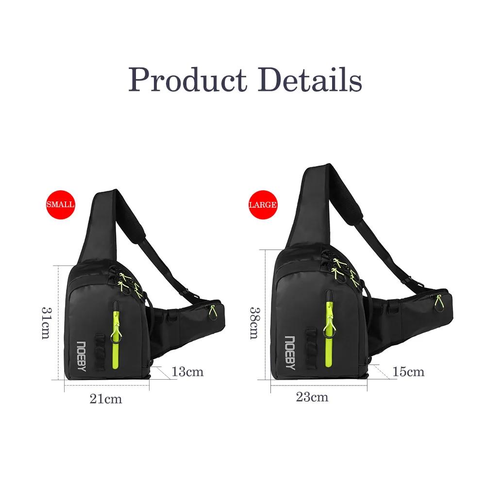 NOEBY – sac de pêche en Nylon imperméable, sac de pêche multifonction résistant à l'usure, sac de ma
