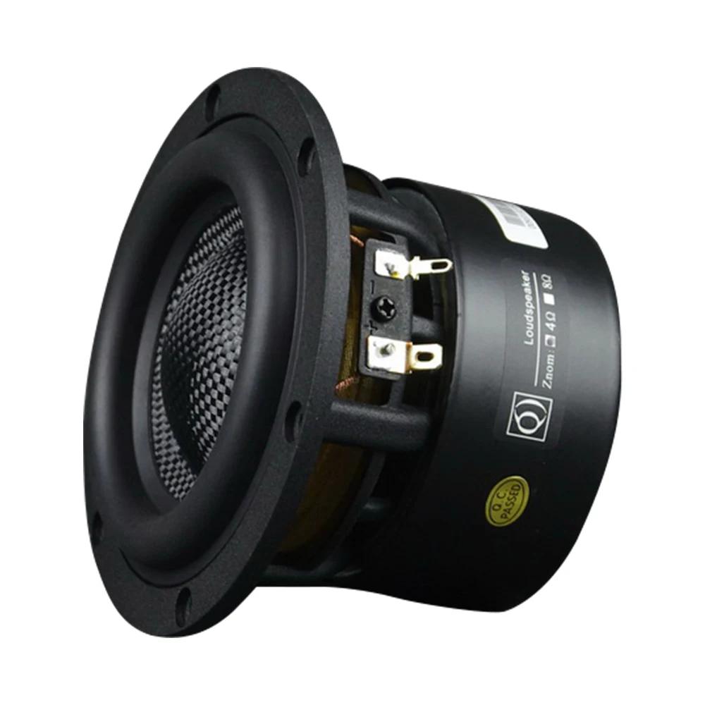 AIYIMA – haut-parleur de caisson de basses 4 pouces, 1 pièce, HiFi, pour Home cinéma, en Fiber de ve