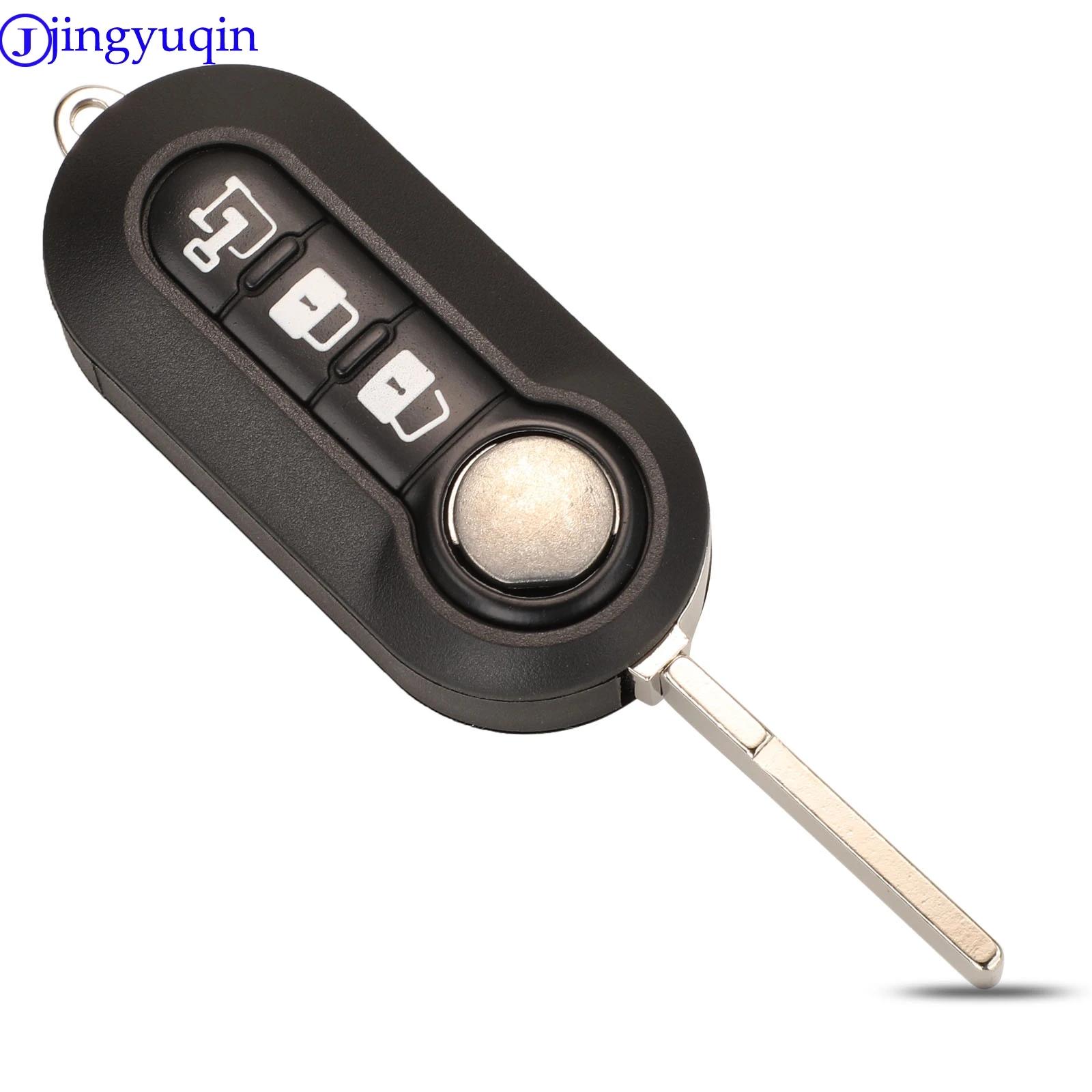 Jingyuqin – coque pour clé télécommande, pour Fiat 500 Panda Punto Bravo Doblo Peugeot Boxer citroën