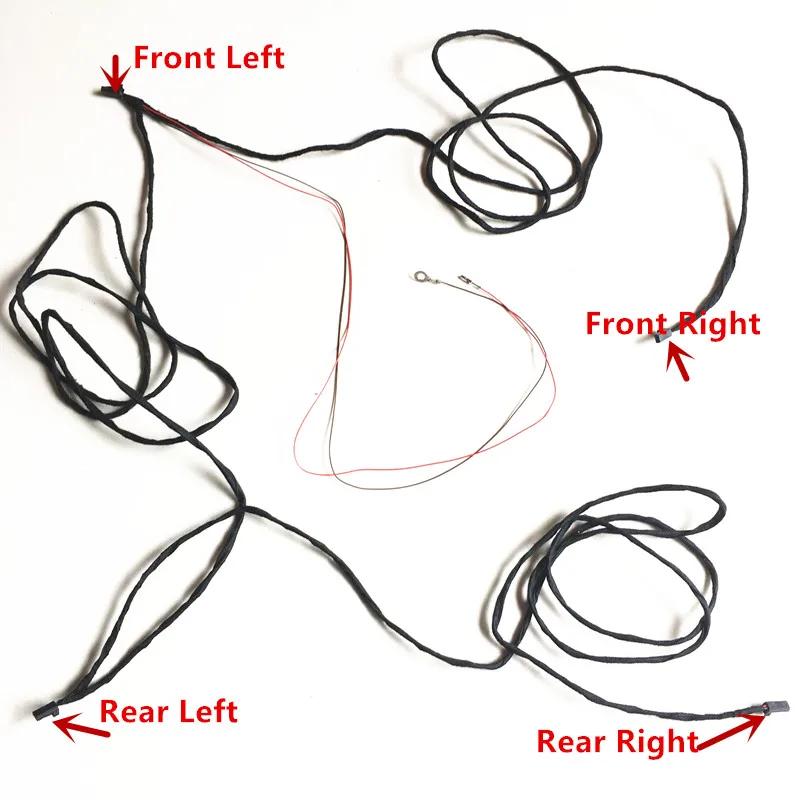Support de câble de lumière LED pour pied de voiture, support de lampe pour VW Passat B6 B7 Jetta Go