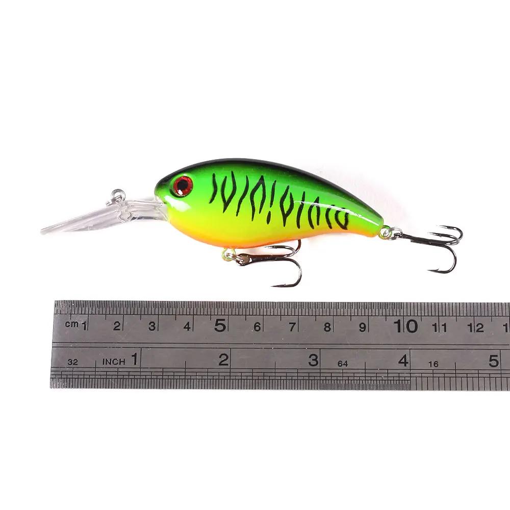 Hengjia – Leurre méné artificiel Crankbait, Wobbler, appât artificiel idéal pour la pêche au bar, au