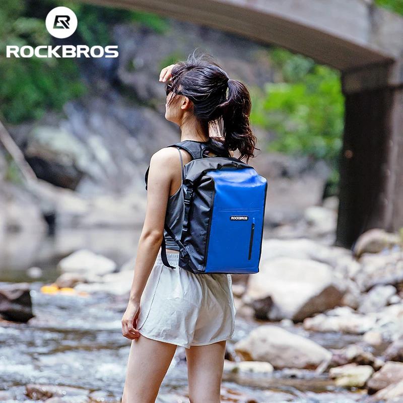 ROCKBROS-Sac de plage étanche pour homme et femme, sacoche de vélo, de natation, en PVC, de voyage,