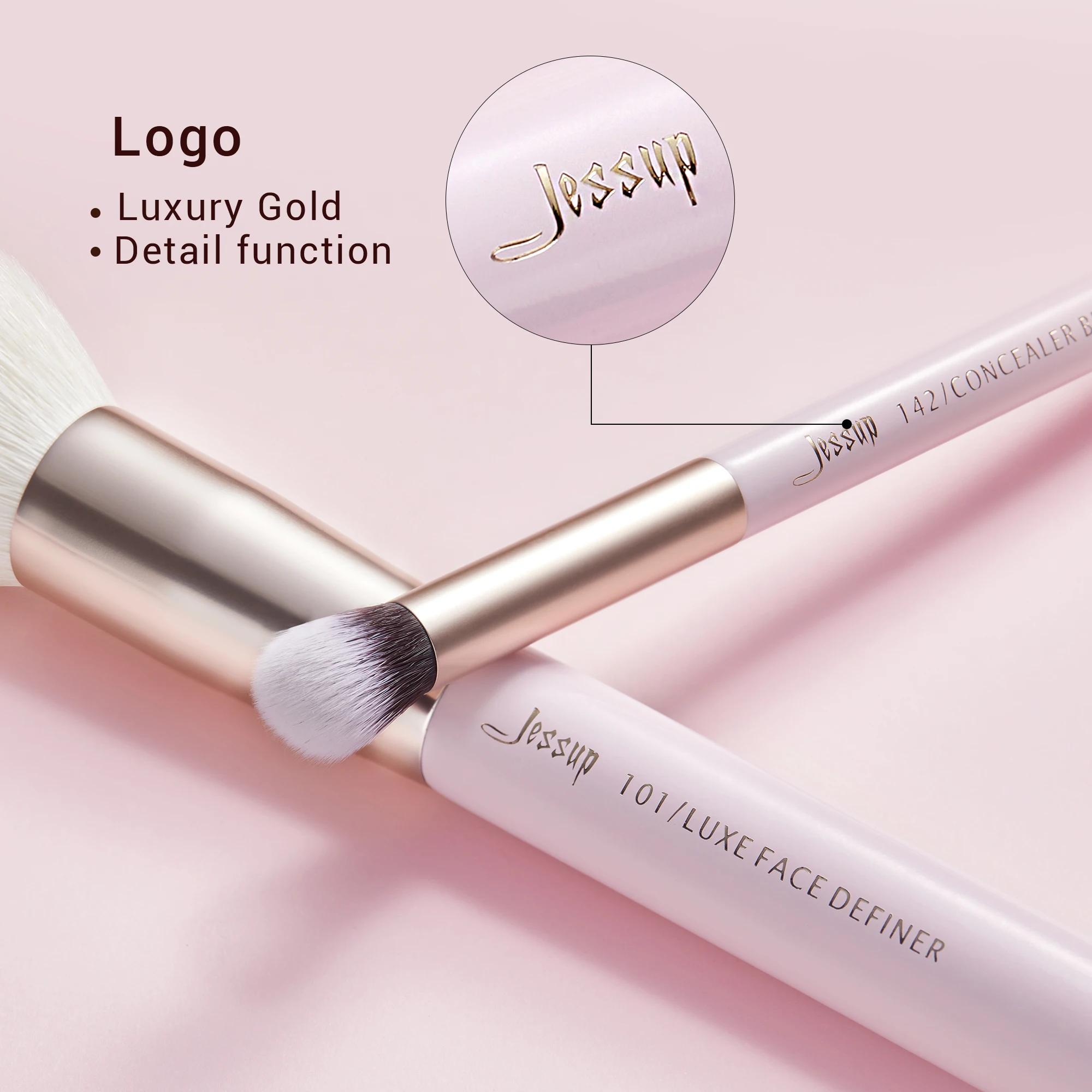 Jessup – ensemble de pinceaux de maquillage professionnels, 25 pièces, poudre, fond de teint, fard à