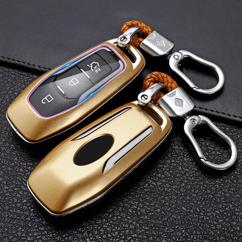 Nouvelle couverture de clé de voiture en fibre de carbone pour Ford ktMondeo Mustang F-150 Explorer