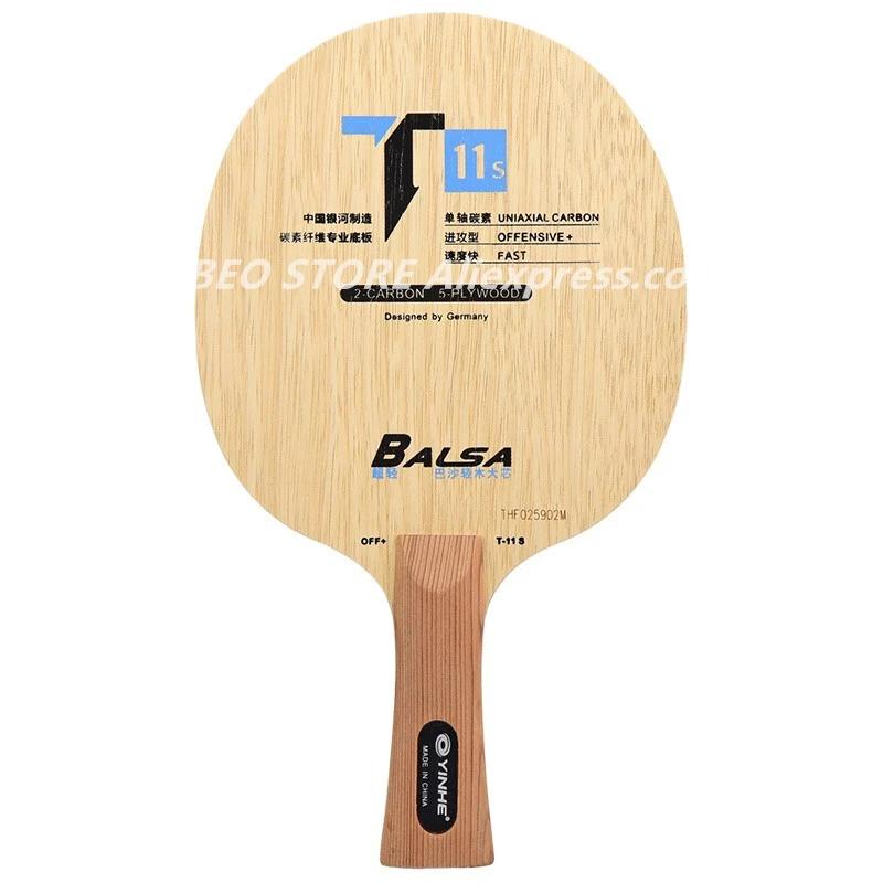 YINHE T11 (Balsa léger carbone) lame de Tennis de Table YINHE T-11 T11S raquette galaxie originale p