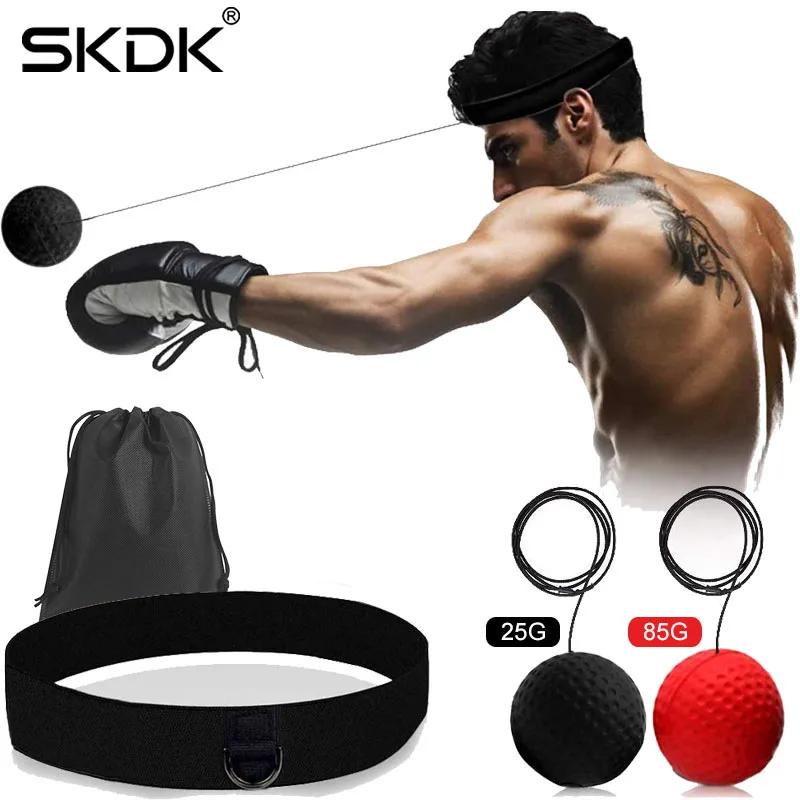 Balle réflexe de boxe, balles de boxe avec bandeau, vitesse de frappe, compétences de combat et entr