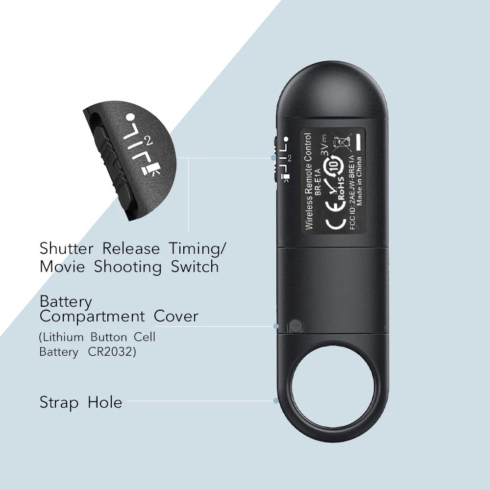 Déclencheur de télécommande sans fil BR-E1, pour Canon EOS R5II R50 R8 R6II RP 850D 6DII 90D 77D 800