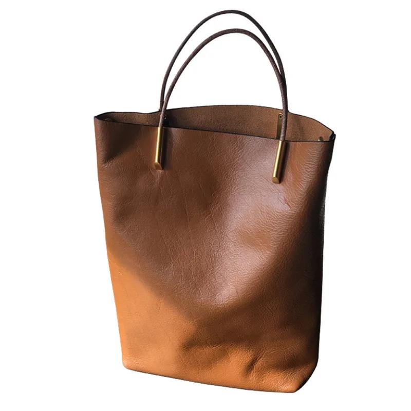 Sac à main rétro en cuir véritable pour femme, sac à main en cuir de vachette souple, designer polyv