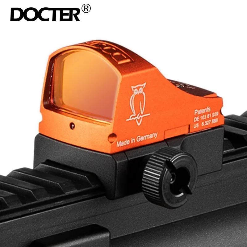 DOCTER chasse tactique réflexe point rouge vue optique avec 20mm montage Airsoft pistolet Glock port