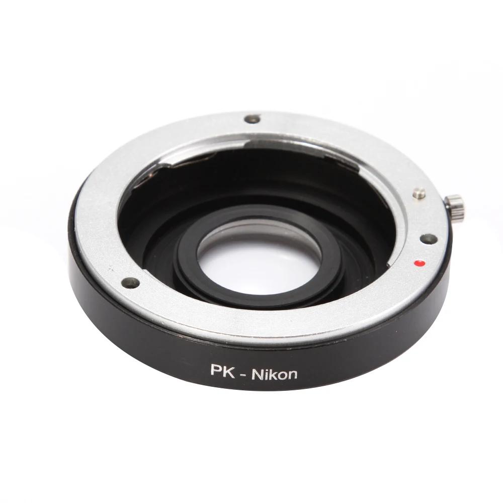 FOTGA – bague d'adaptation pour objectif Pentax PK K, pour appareil photo Nikon F AI, avec verre opt