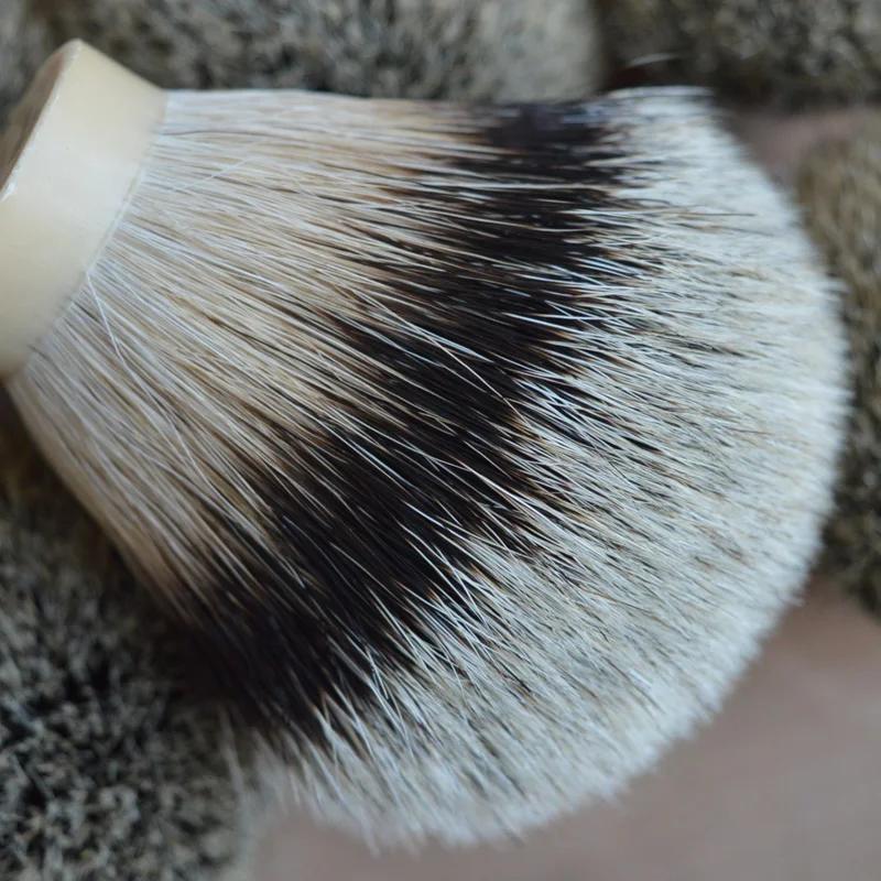 DSCOSMETIC-Tête de brosse de rasage en poils de blaireau de montagne, 26mm, pointe argentée la plus