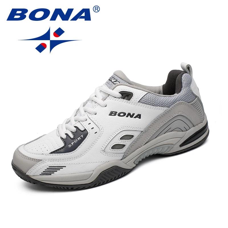 BONA nouveau Style populaire hommes chaussures de Tennis en plein air Jogging baskets à lacets homme