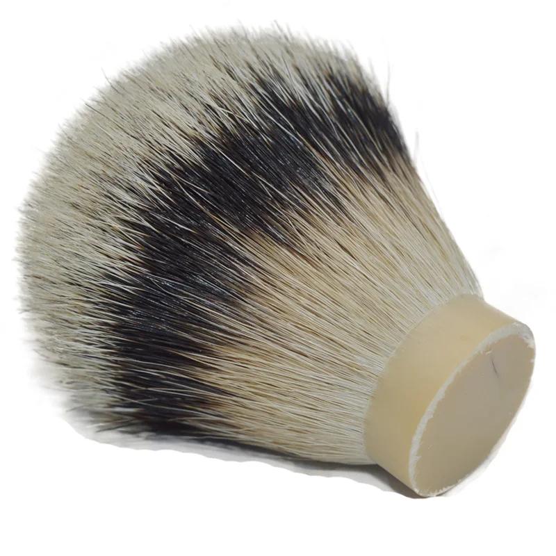 DSCOSMETIC-Tête de brosse de rasage en poils de blaireau de montagne, 26mm, pointe argentée la plus