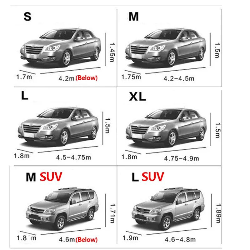 Bâches de voiture imperméables, protection complète universelle pour SUV, berline, neige, poussière,