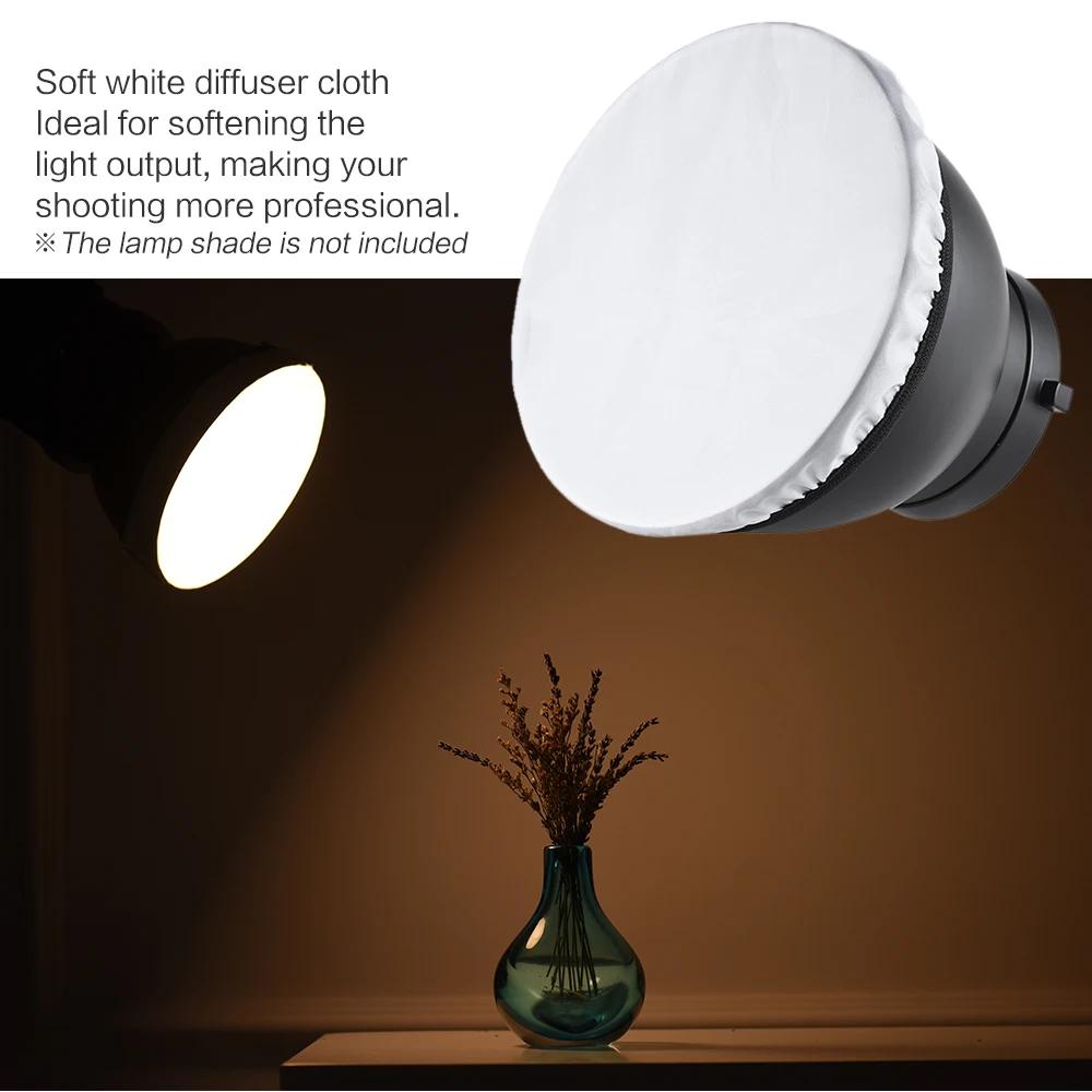 Tissu diffuseur blanc doux pour photographie, pour réflecteur stroboscopique de Studio Standard de 7