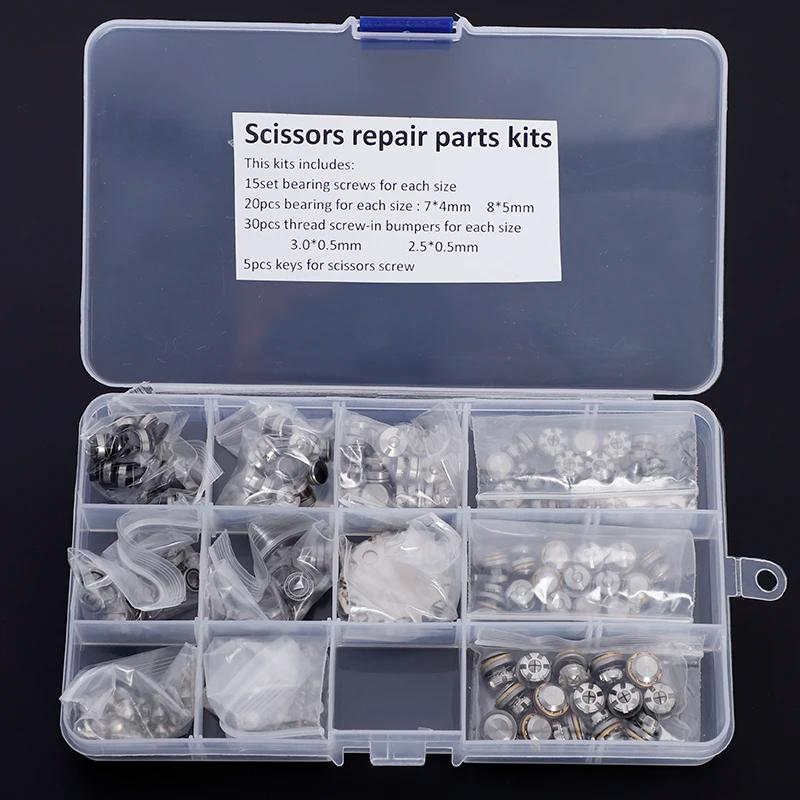 Ensemble complet de ciseaux à cheveux en acier inoxydable, pièces Tornillo, kit de réparation de cou