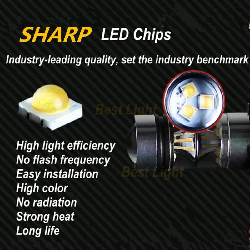 Ampoules LED au xénon blanc P13W Canbus sans erreur, 2 pièces, pour Audi A4 B8 NonFL (2008 – 2015),