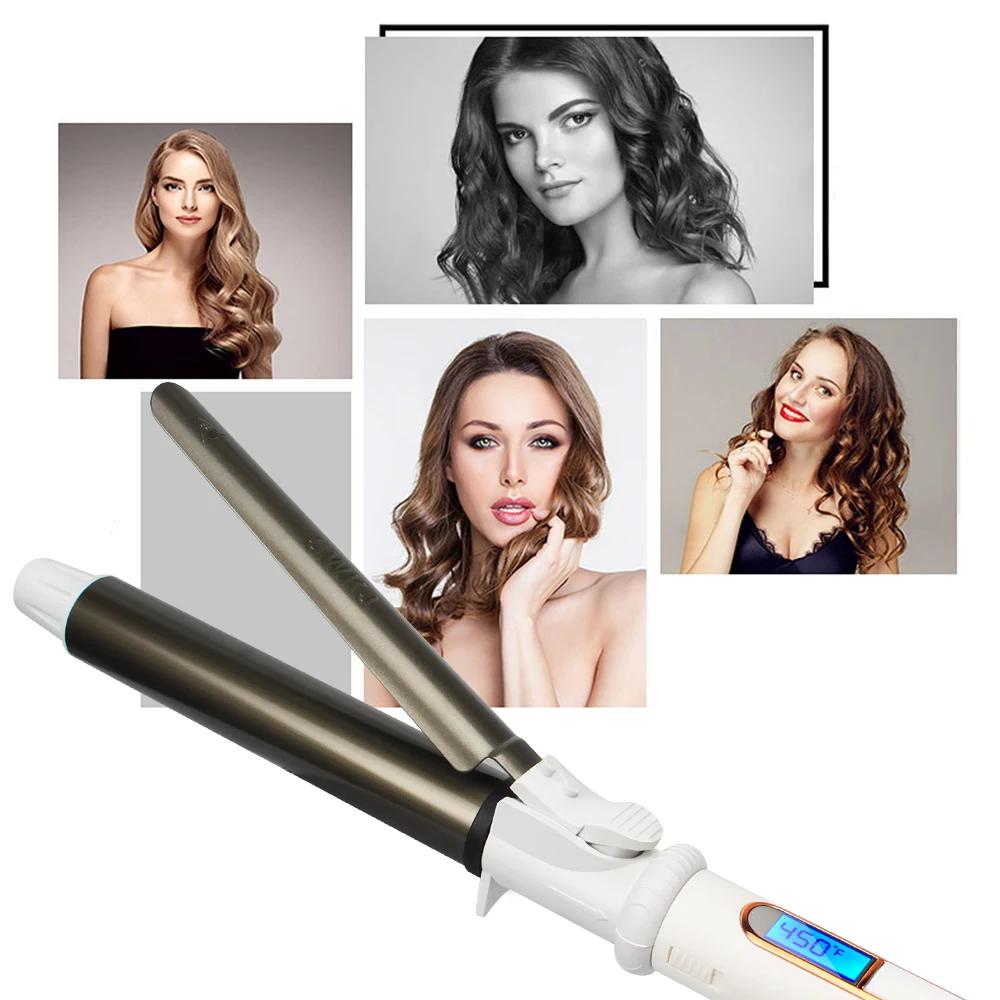 USHOW professionnel en céramique bigoudi fer à friser rouleau boucles baguette Waver mode outil de c