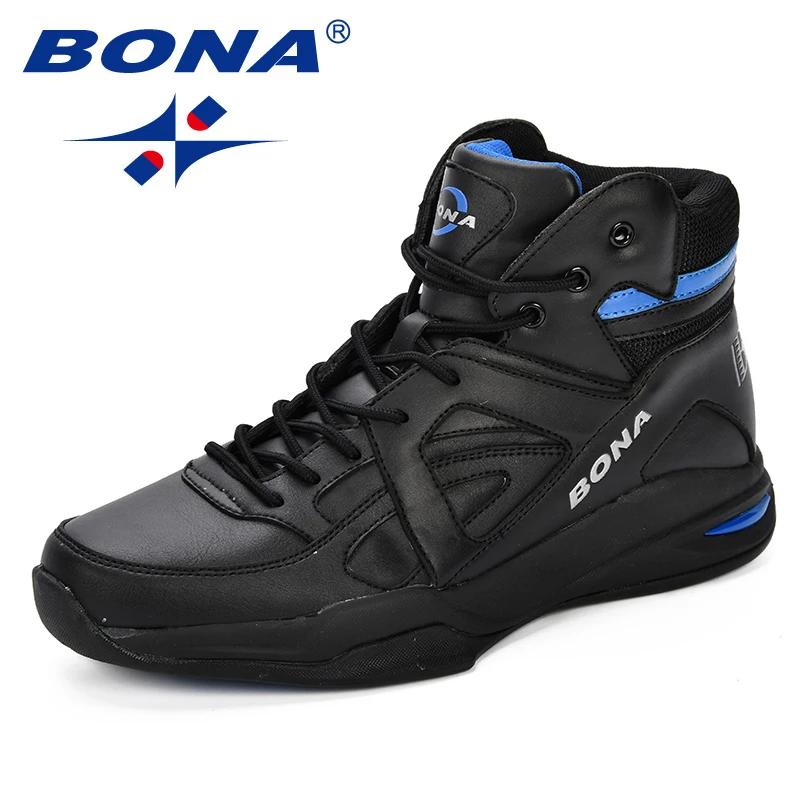 BONA – Baskets de basket-ball pour Homme, chaussures d'extérieur, plates et montantes, confortables