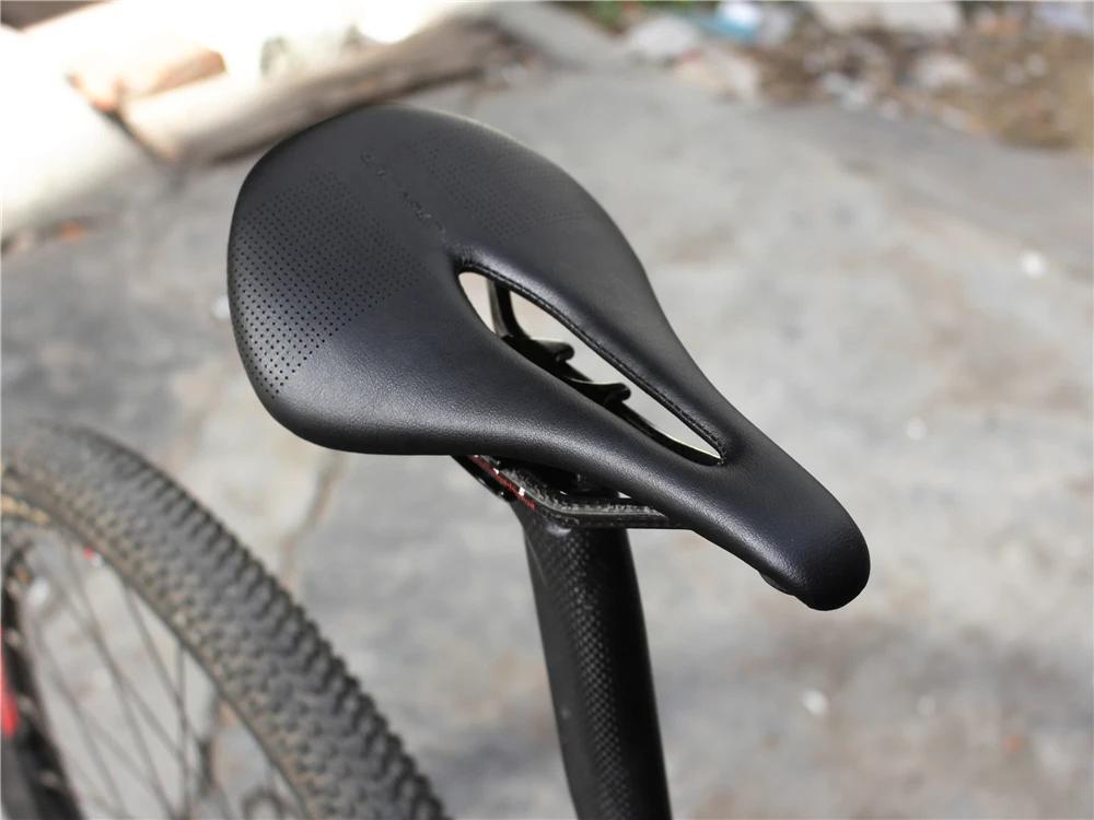 Le nouveau selle de vélo de route BALUGOE carbone + cuir selles de vélo vtt selle de course de VTT P