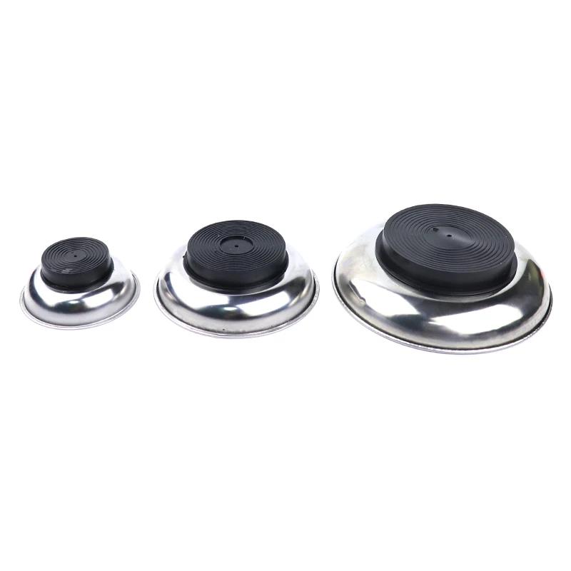 Plateau magnétique circulaire 3 "/4"/6 ", pièces magnétiques, bol, plateau de rangement de vis, plat