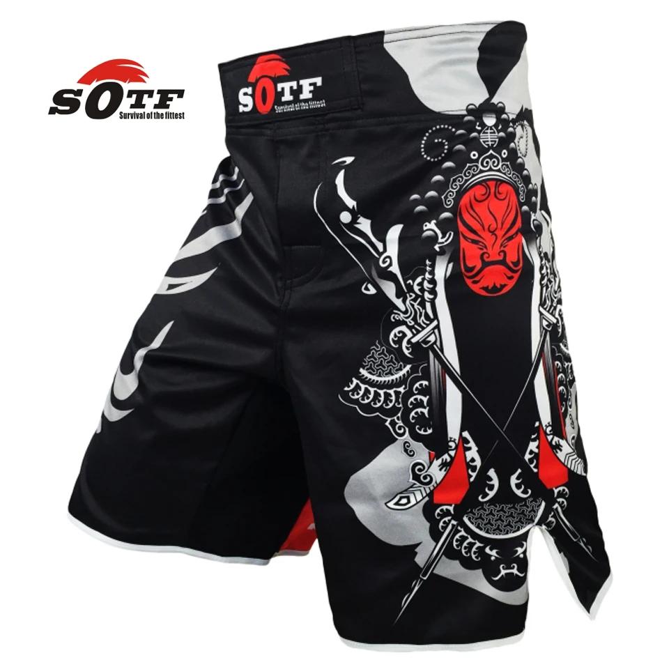 SOTF mma shorts boxe muay thai maillot de boxe tigre muay thai kickboxing vêtements de combat guan y