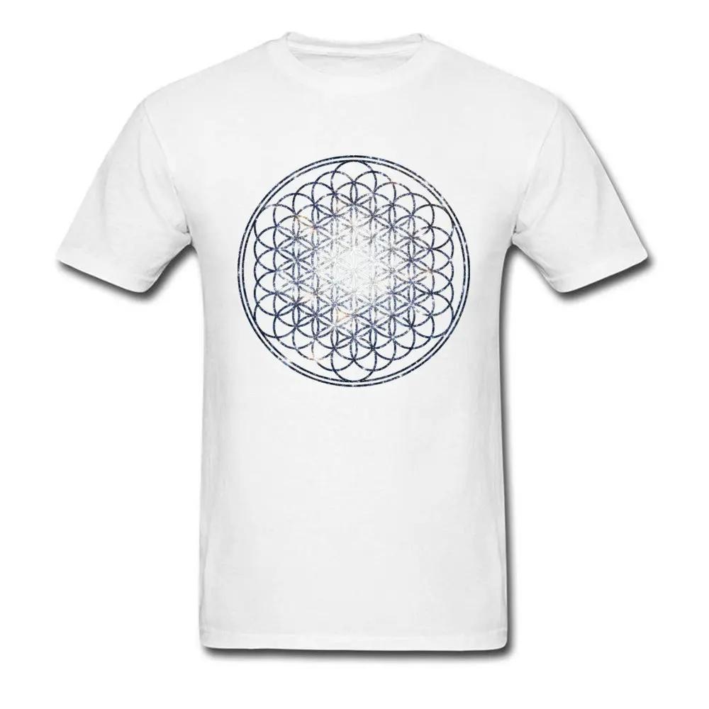 T-shirt mandala en coton pour homme, graphique, fleur de vie, géométrie sacrée, t-shirts en Y, clust