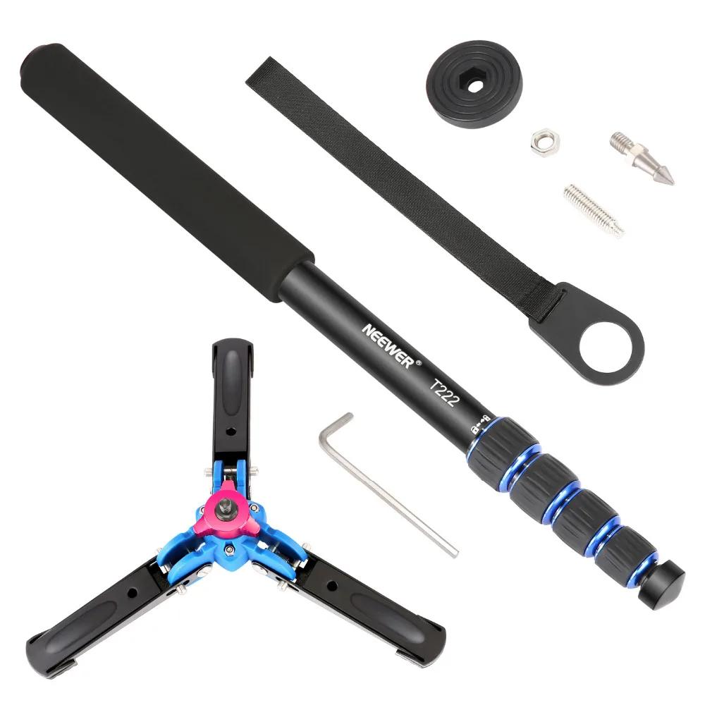 Neewer-Monopode d'appareil photo extensible, base de support de trépied pliable, alliage d'aluminium