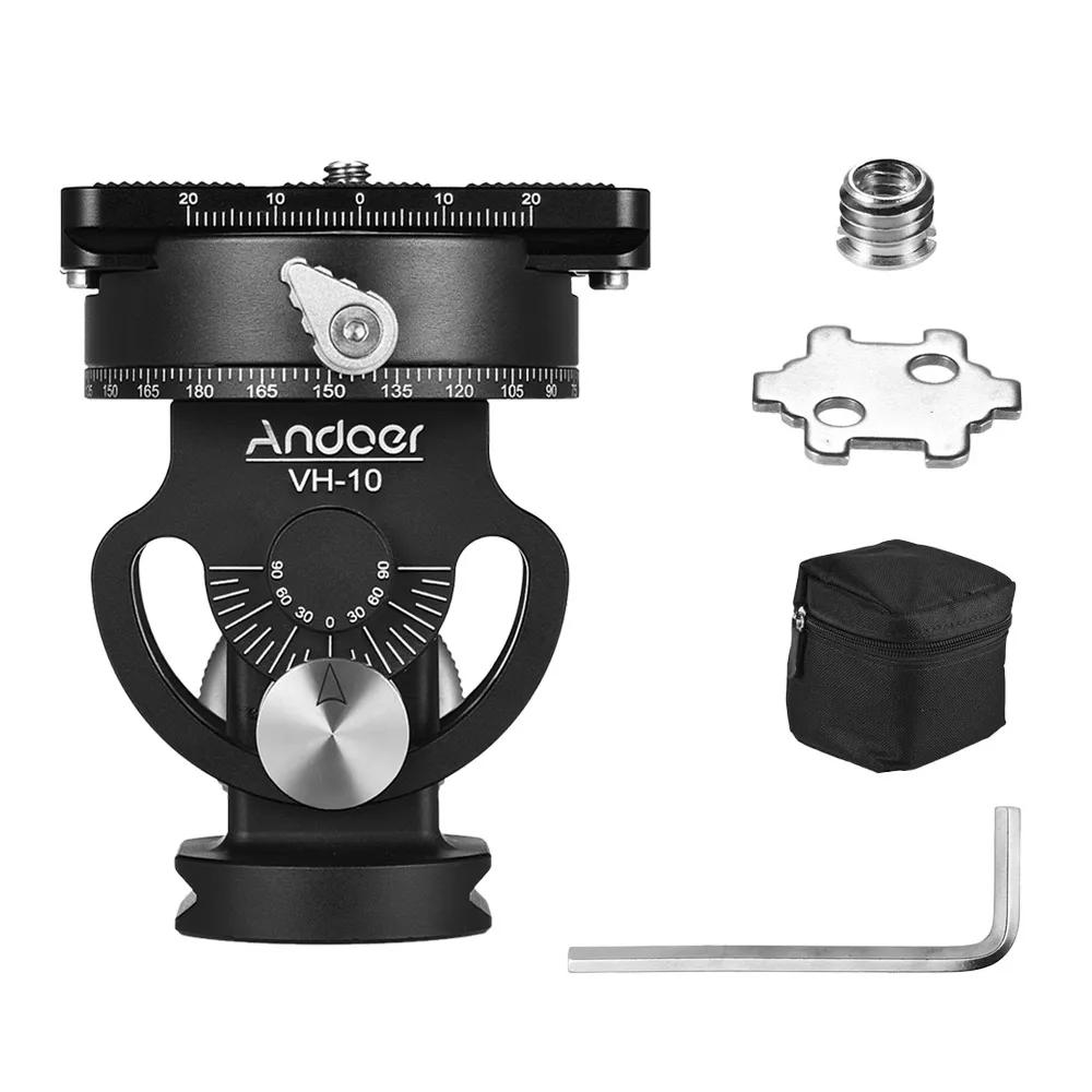 Andoer VH-10 Tête de trépied à 2 voies pour l'observation des oiseaux saupoudrer/Tête de gardien inc