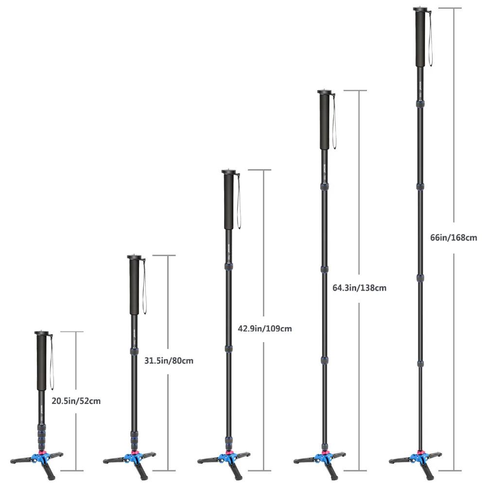 Neewer-Monopode d'appareil photo extensible, base de support de trépied pliable, alliage d'aluminium