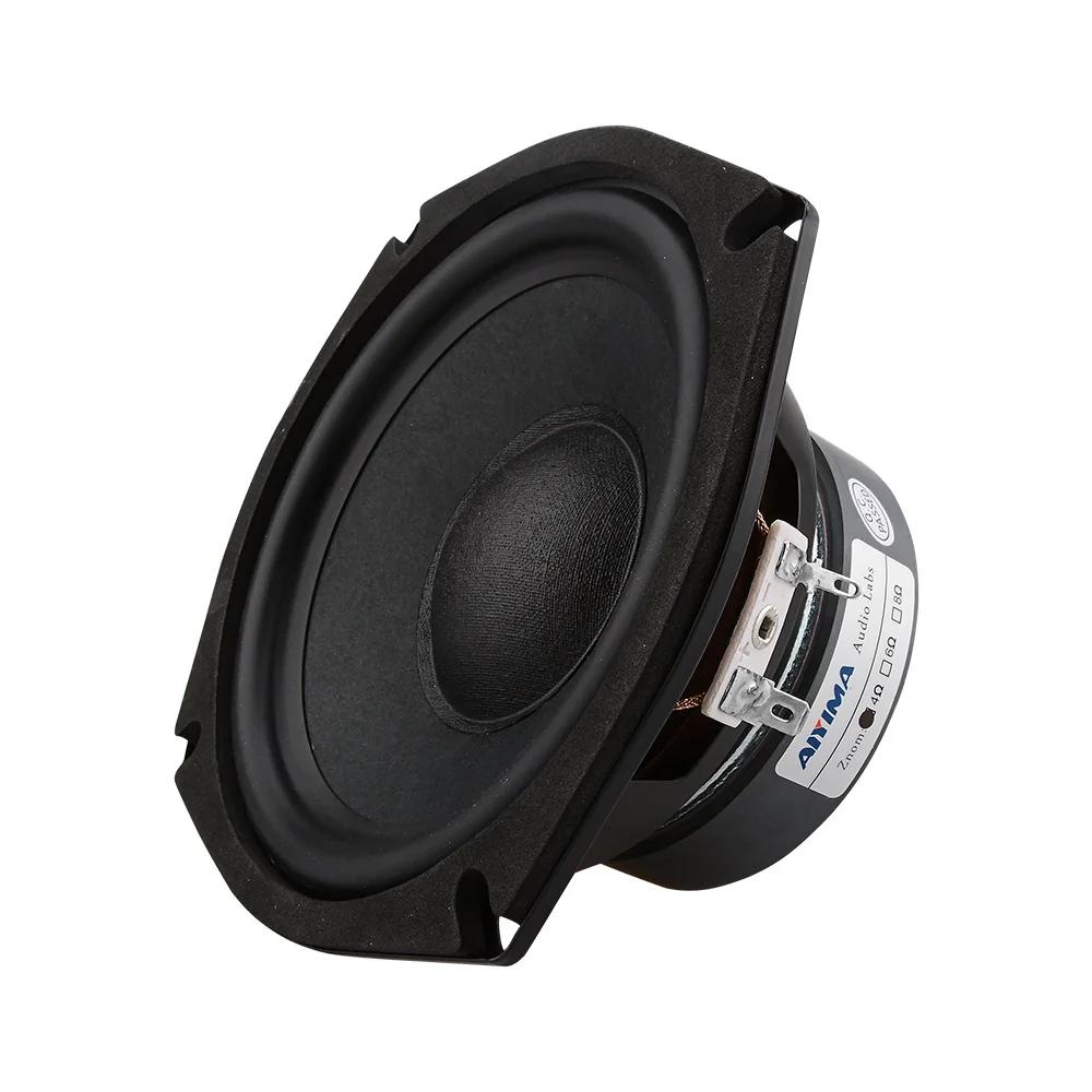 AIYIMA 1PC Haut-parleur Subwoofer 5,25 pouces, Driver Sonore 4/8 Ohm 120W, Colonne de Son, Home Ciné