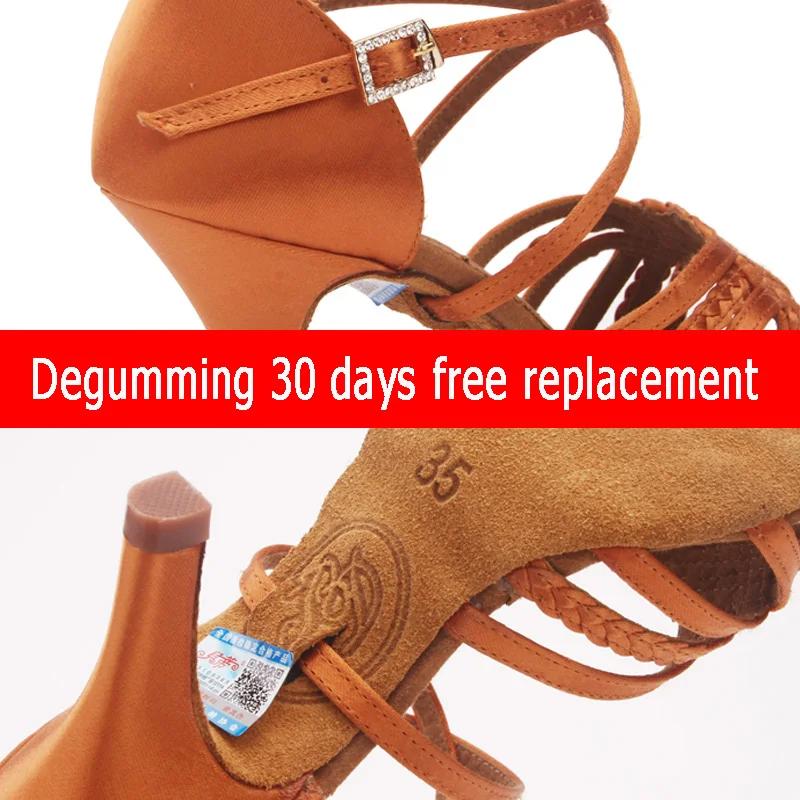 Chaussures de danse latine femme adulte fond souple poinçon talon haut Salsa chaussures de danse car