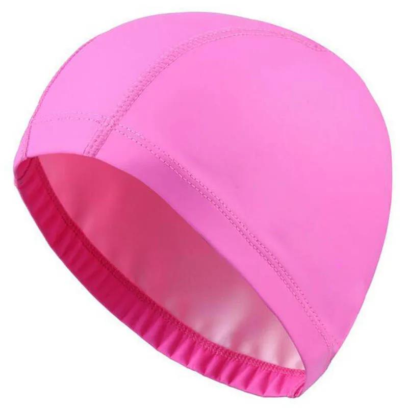 Bonnet de bain en tissu PU pour hommes et femmes, imperméable, pour piscine, Sport aquatique, protec