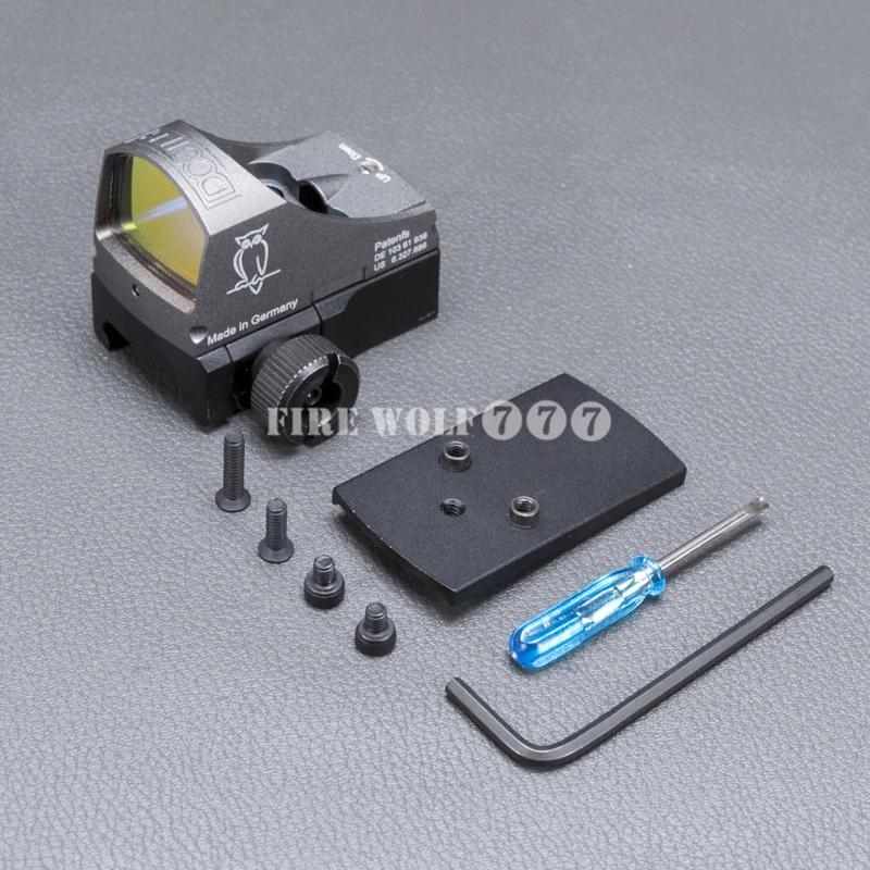 DOCTER chasse tactique réflexe point rouge vue optique avec 20mm montage Airsoft pistolet Glock port