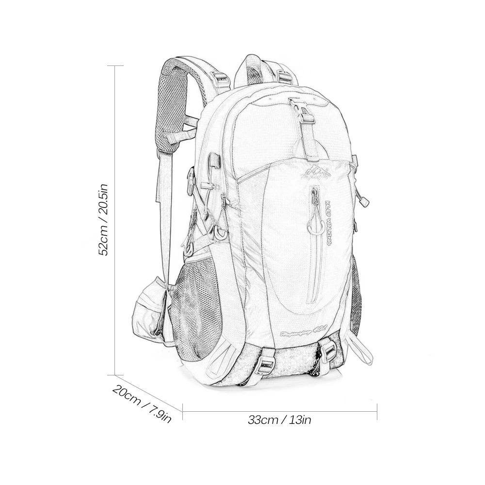 Sac à dos de voyage Water Degree pour homme et femme, sac à dos pour ordinateur portable, camping, r