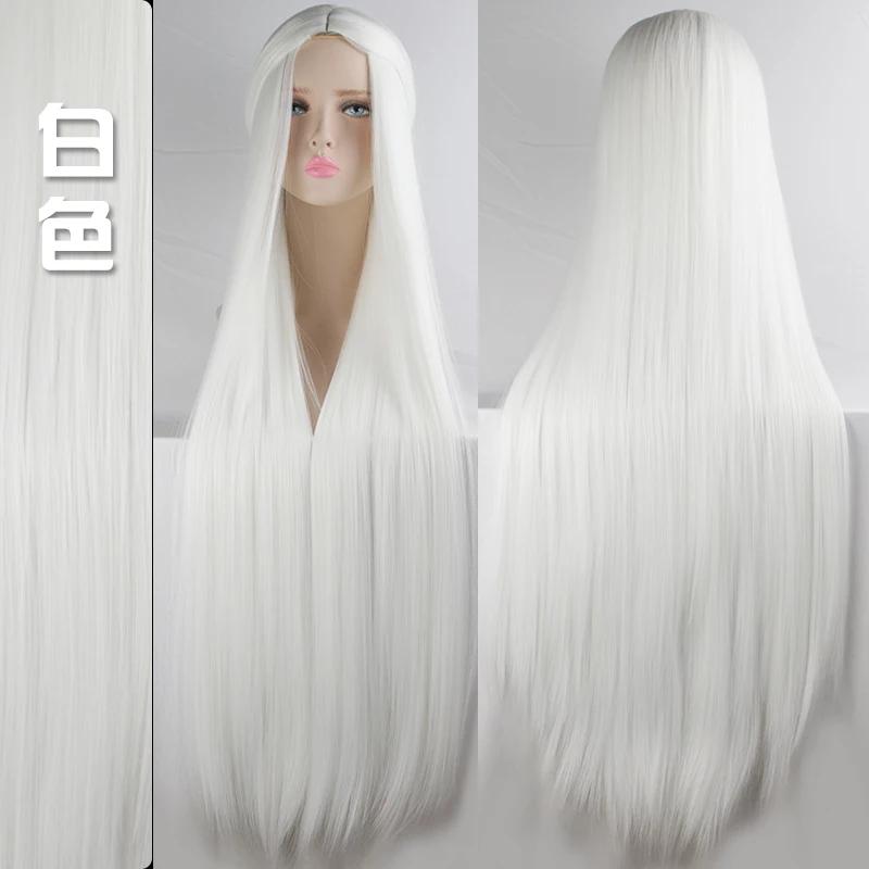 100 cm cosplay perruque longue HSIU fibre haute température perruques synthétiques Cosplay perruques