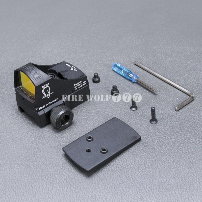 DOCTER chasse tactique réflexe point rouge vue optique avec 20mm montage Airsoft pistolet Glock port