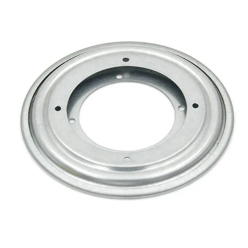 5.5/8/9/12 pouces couleur argent robuste forme ronde galvanisé paresseux Susan plateau tournant robu