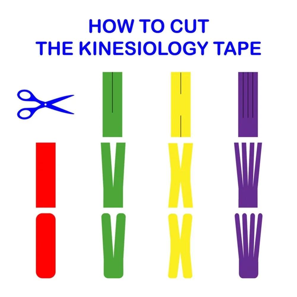 Bande de kinésiologie pour le Sport, en coton, élastique, athlétique, pour protéger le genou et le c