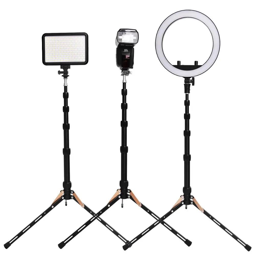 FOSOTO-Trépied lumineux portable FT-140, support pour appareil photo, téléphone, flash d'éclairage p