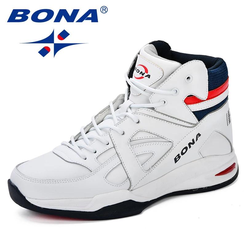 BONA – Baskets de basket-ball pour Homme, chaussures d'extérieur, plates et montantes, confortables