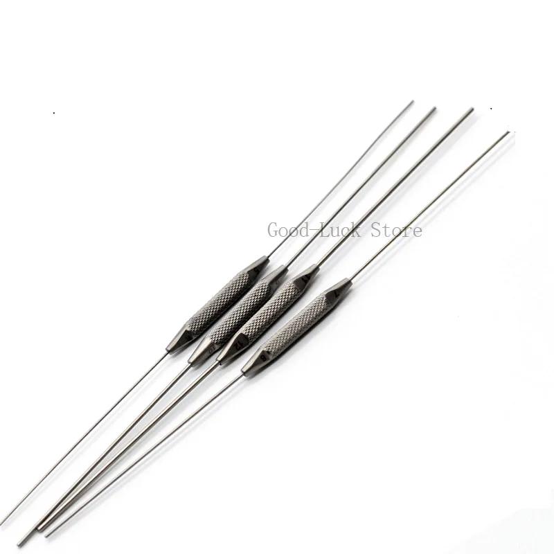 Instruments ophtalmiques en acier inoxydable 4 pièces/ensemble, sonde lacrimal, équipement de micros