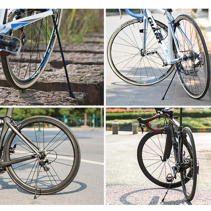 ROCKBROS-Support de stationnement antidérapant en carbone pour vélo, support de pied de vélo VTT, ac