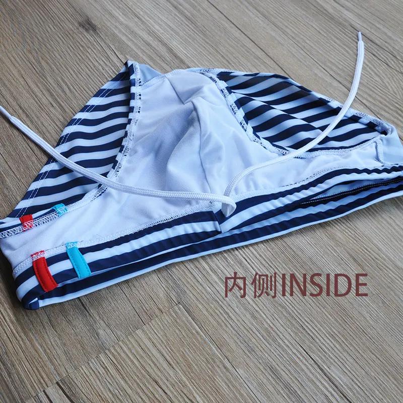 Superbody marque rayé maillots de bain sexy vente chaude maillots de bain boxeurs pour hommes maillo