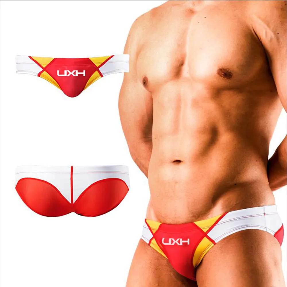 Slip de bain push-up sexy pour hommes - Maillot G-string surf été bikini solide doux