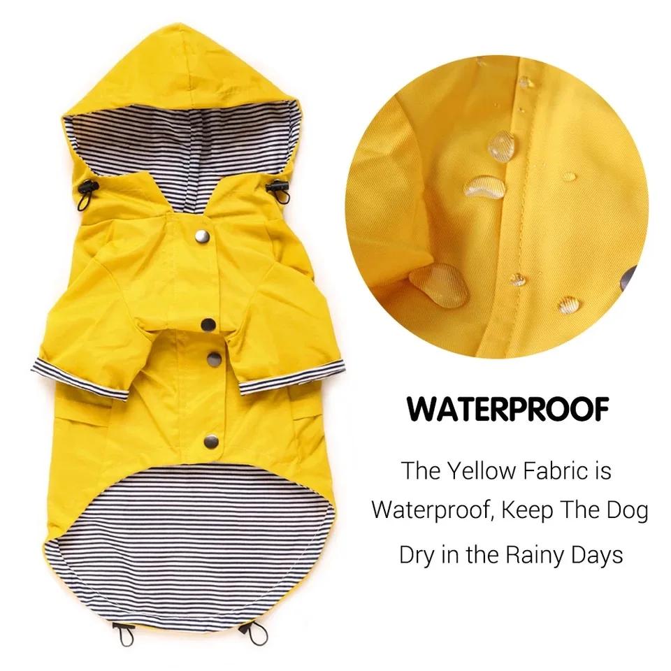Manteau imperméable pour chien de compagnie, pour petits, moyens et grands chiens, veste coupe-vent,